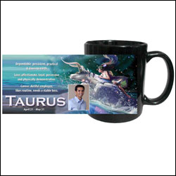 "Personalised Zodiac Mug - Taurus (Apr21 - May20) - Click here to View more details about this Product